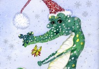 Watercolor Illustration "WINTER SURPRIZE"
