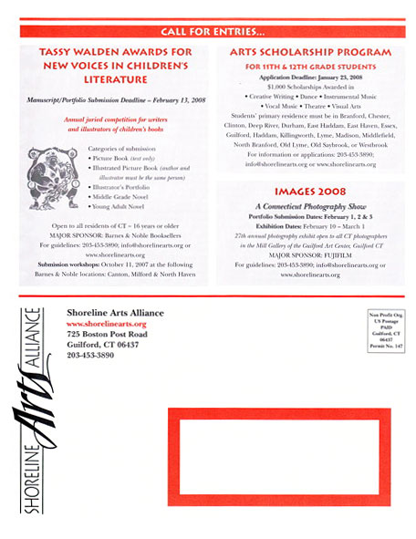 Rolandas Kiaulevicius Dabrukas in Shoreline Arts Alliance Publication, Fall 2007"