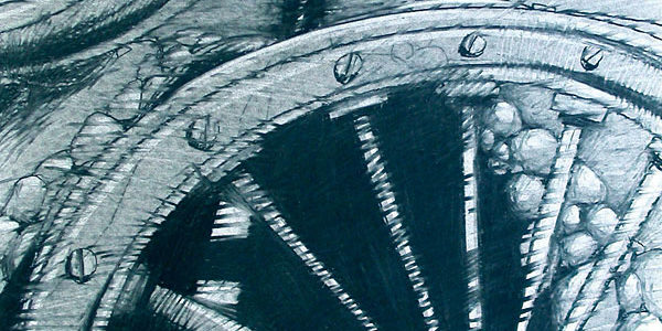 Charcoal Drawing "ROAD"