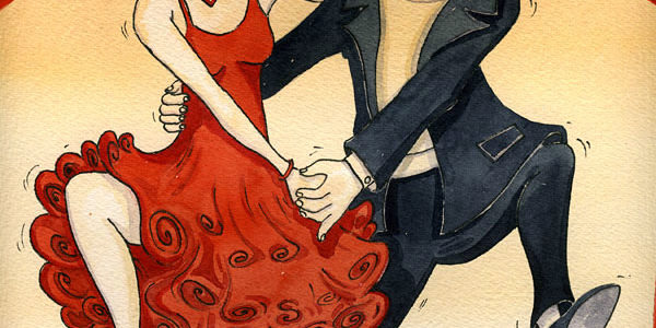 Watercolor Illustration “LINDY HOP” Watercolor Illustration "LINDY HOP"