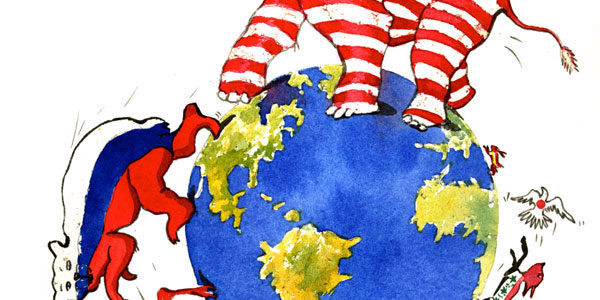 Watercolor Illustration "CHASE"