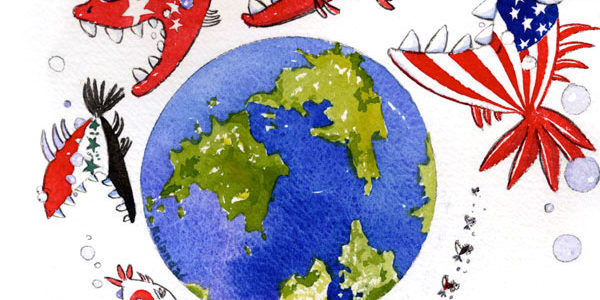 Watercolor Illustration "COMPETITION"