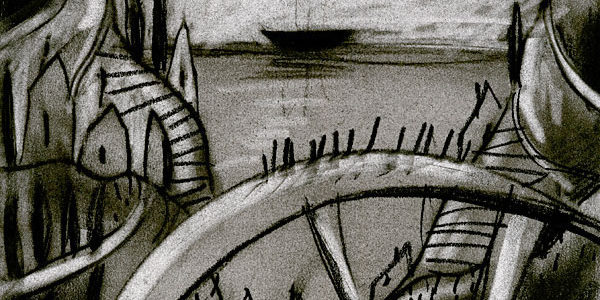 Charcoal Drawing "MEMORIES"