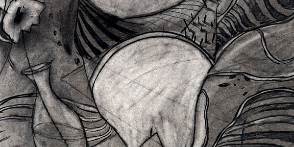 Charcoal Drawing "CHURCH"