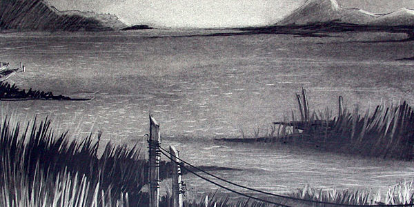 Charcoal Drawing "PEACE"