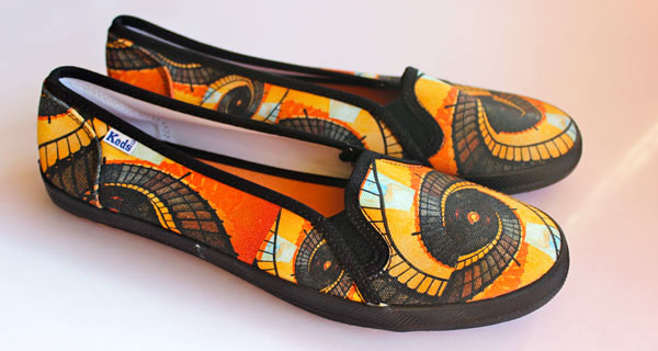 Keds Custom Design Slip Ons Women's Shoes "Extravaganza"