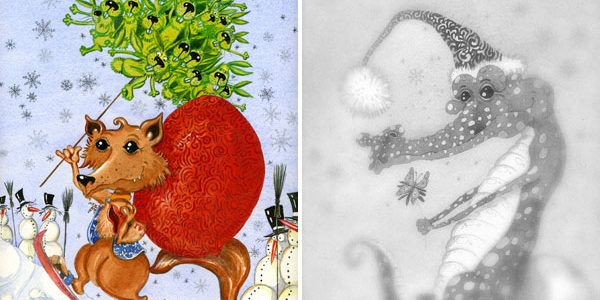 "Perfect Christmas" Postcard - Fornt and Back View