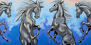 Acrylic Painting "Wild Dance"